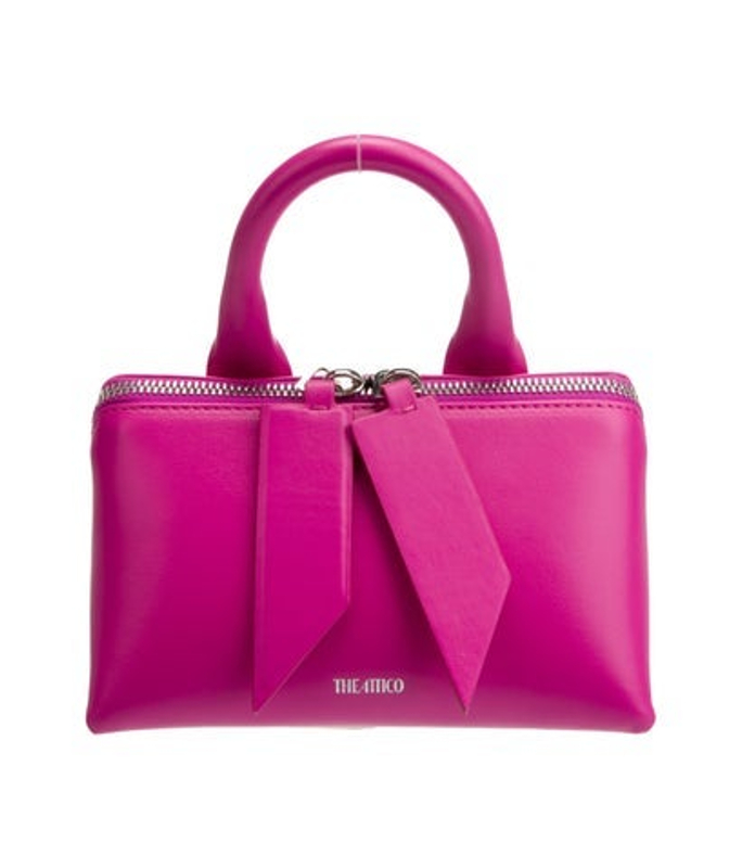 Attico Leather Top Handle Bag