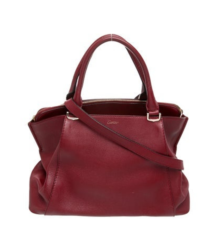 Cartier Leather Top Handle Bag