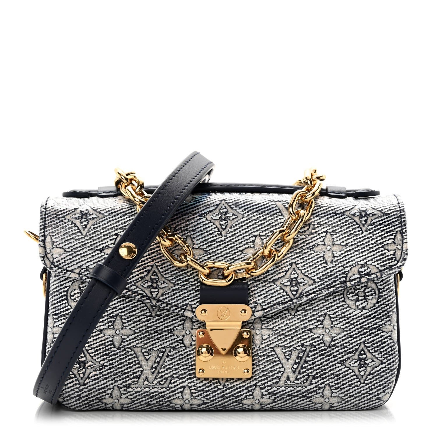 Louis Vuitton Monoglam Pochette Metis East West Blue