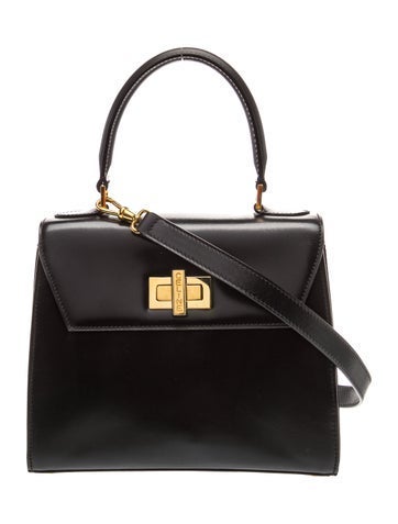 Leather Top Handle Bag Vintage