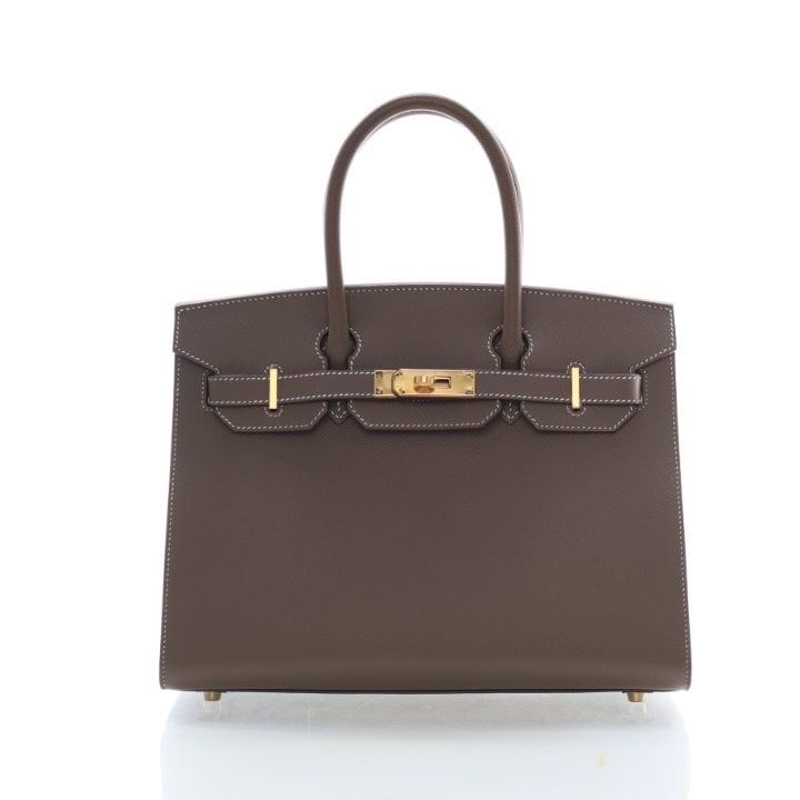 Hermes Etoupe Epsom Sellier Birkin 30