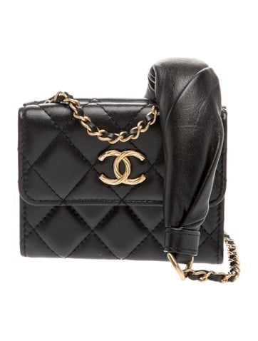 Quilted CC Cardholder w/ Chain
