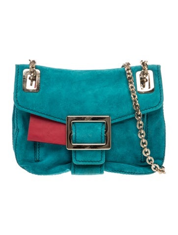 Roger Vivier Suede Shoulder Bag