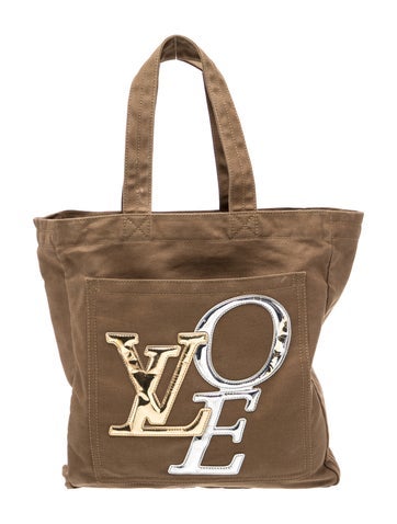 Canvas That's Love 'LVOE' Tote Vintage