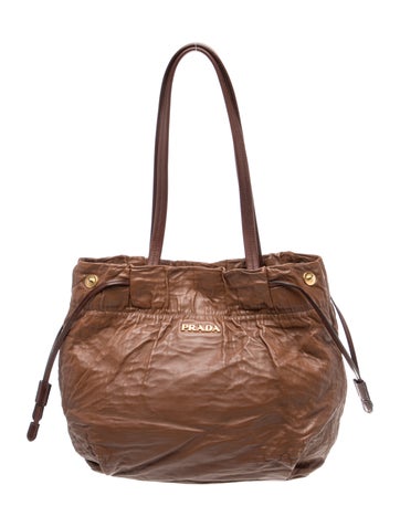 Nappa Antique Leather Shoulder Bag