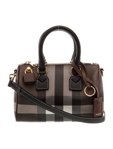 Check Bowling Bag in Dark Birch
