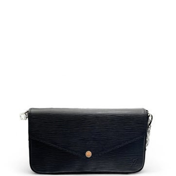 Epi Leather Pochette Felicie Chain Wallet