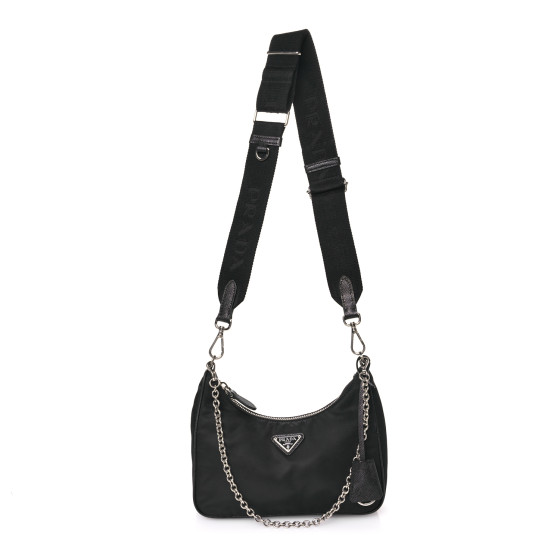 Prada Nylon Re-Edition 2005 Shoulder Bag Black