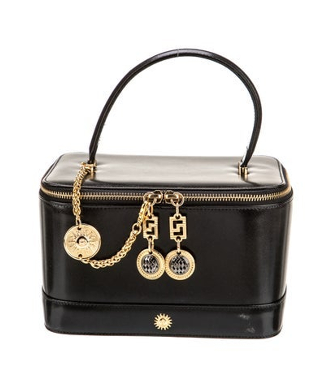 Versace Patent Leather Top Handle Bag