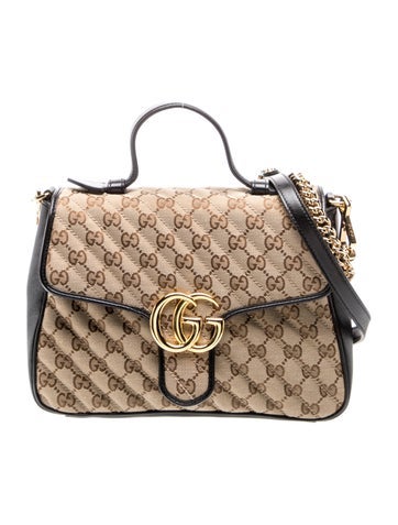 GG Canvas Marmont Small