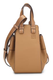 Loewe Brown Calfskin Hammock Drawstring Bag Small