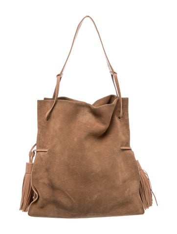 Suede Bucket Bag