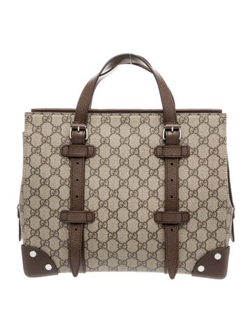 GG Supreme Buckle Travel Tote