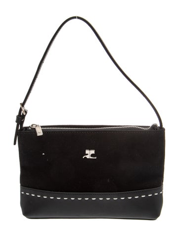Courreges Leather Top Handle Bag