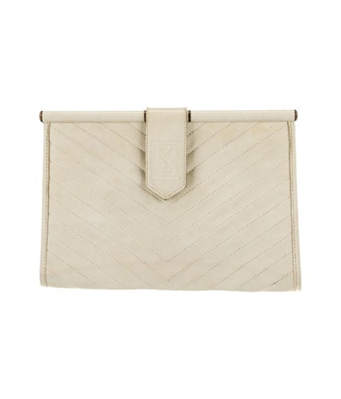 Saint Laurent Saint Laurent Leather Clutch