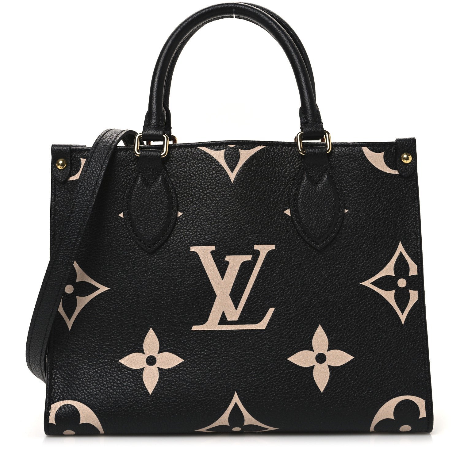 Louis Vuitton Empreinte Monogram Giant Onthego PM Black Beige