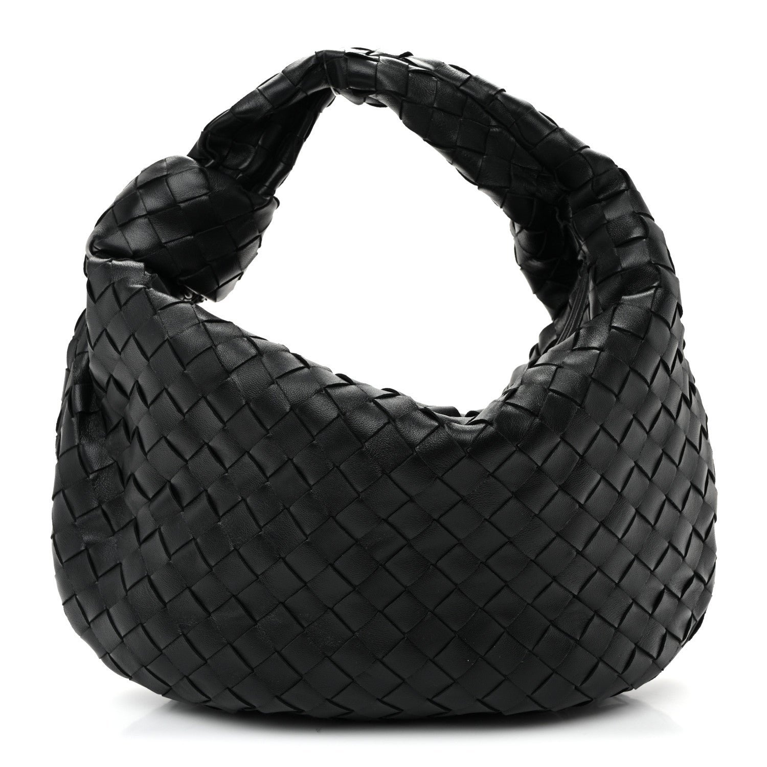 Bottega Veneta Nappa Intrecciato Teen Jodie Hobo Black
