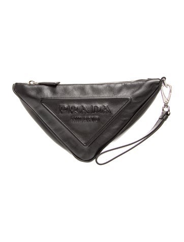 Enameled Metal Triangle Belt Bag