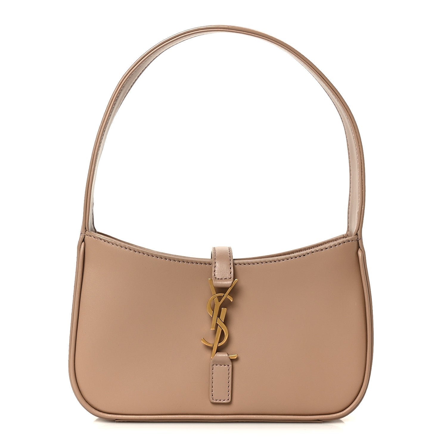 Saint Laurent Smooth Calfskin Le 5 A 7 Mini Hobo Rosy Sand