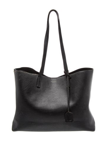Leather E/W Shopping Tote