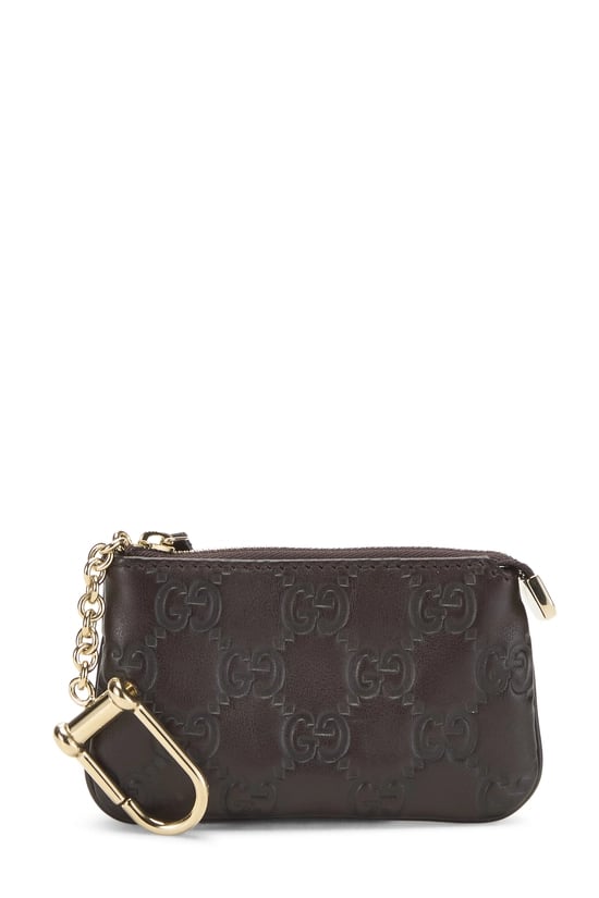 Brown Guccissima Key Holder