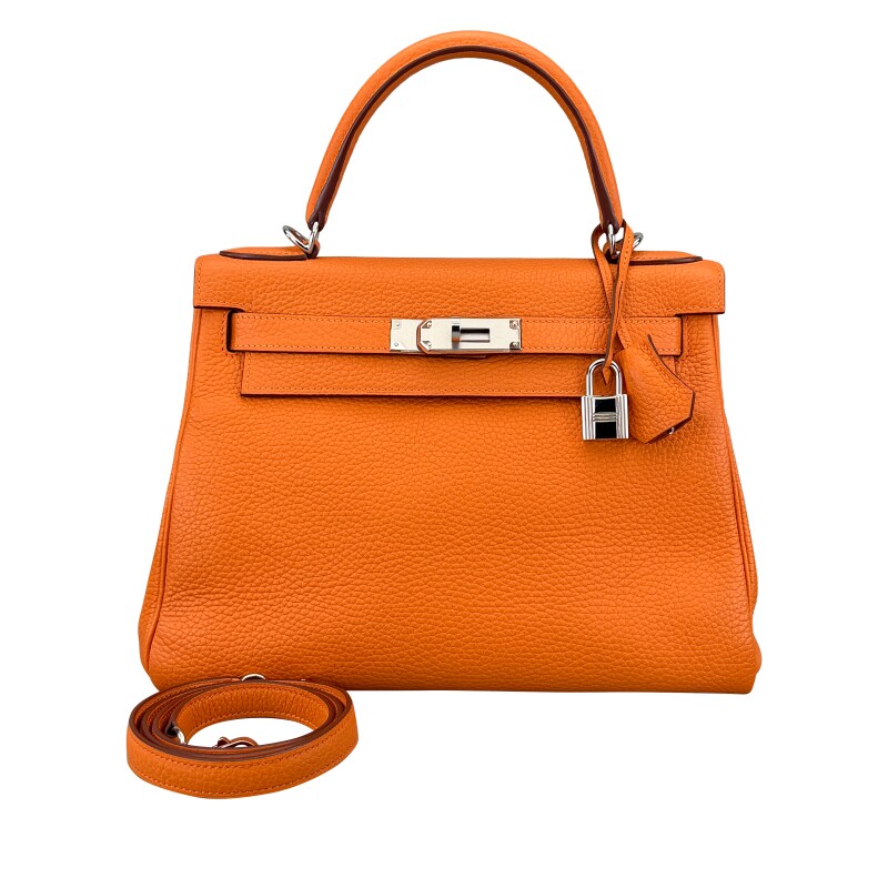 Orange Togo Retourne Kelly 28 Palladium Hardware, 2015