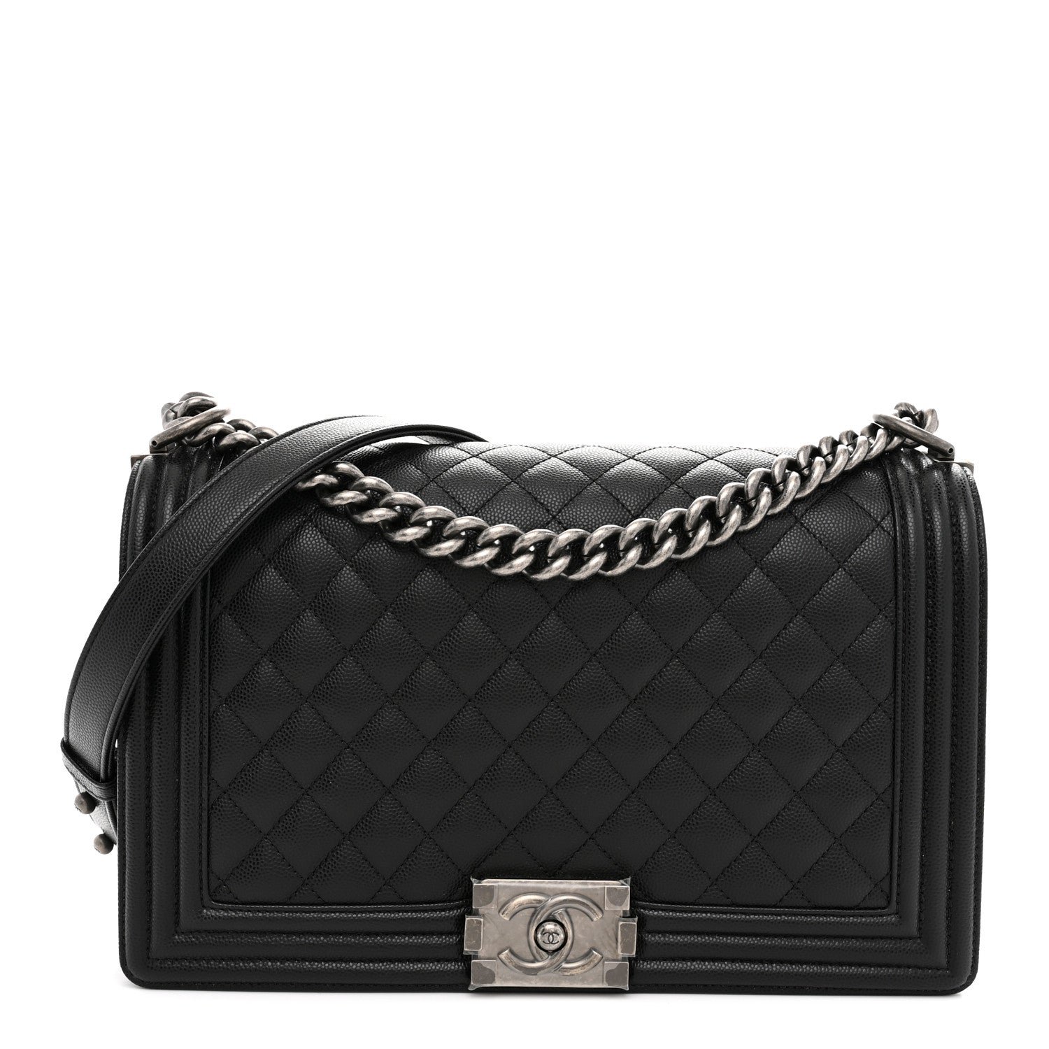 Chanel Caviar Quilted New Medium Boy Flap Black