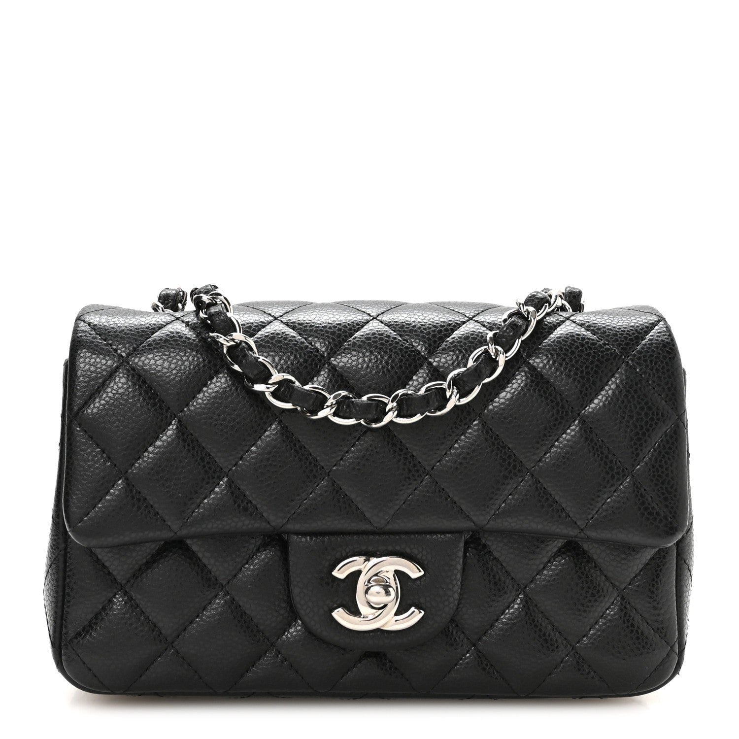Chanel Caviar Quilted Mini Rectangular Flap Black