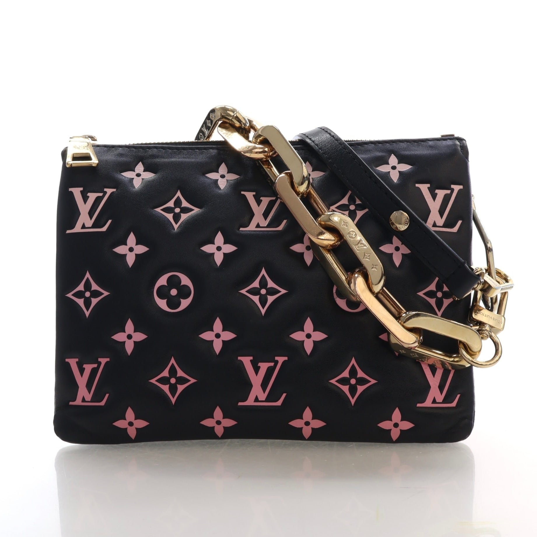Louis Vuitton Monogram Embossed Lambskin Coussin BB