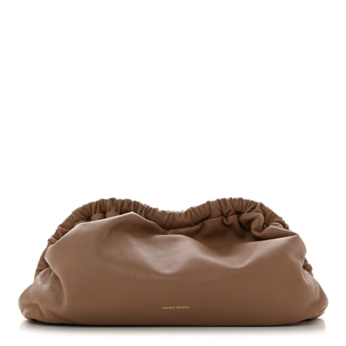 Mansur Gavriel Lambskin Cloud Clutch Biscotto