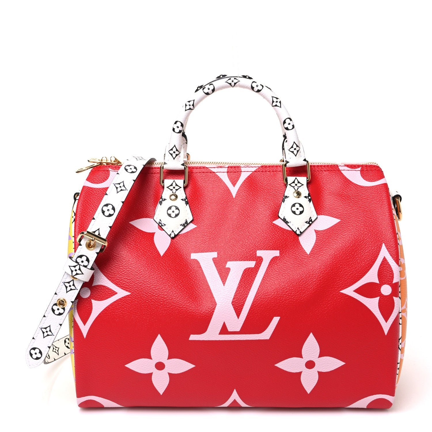 Louis Vuitton Monogram Giant Speedy Bandouliere 30 Rouge