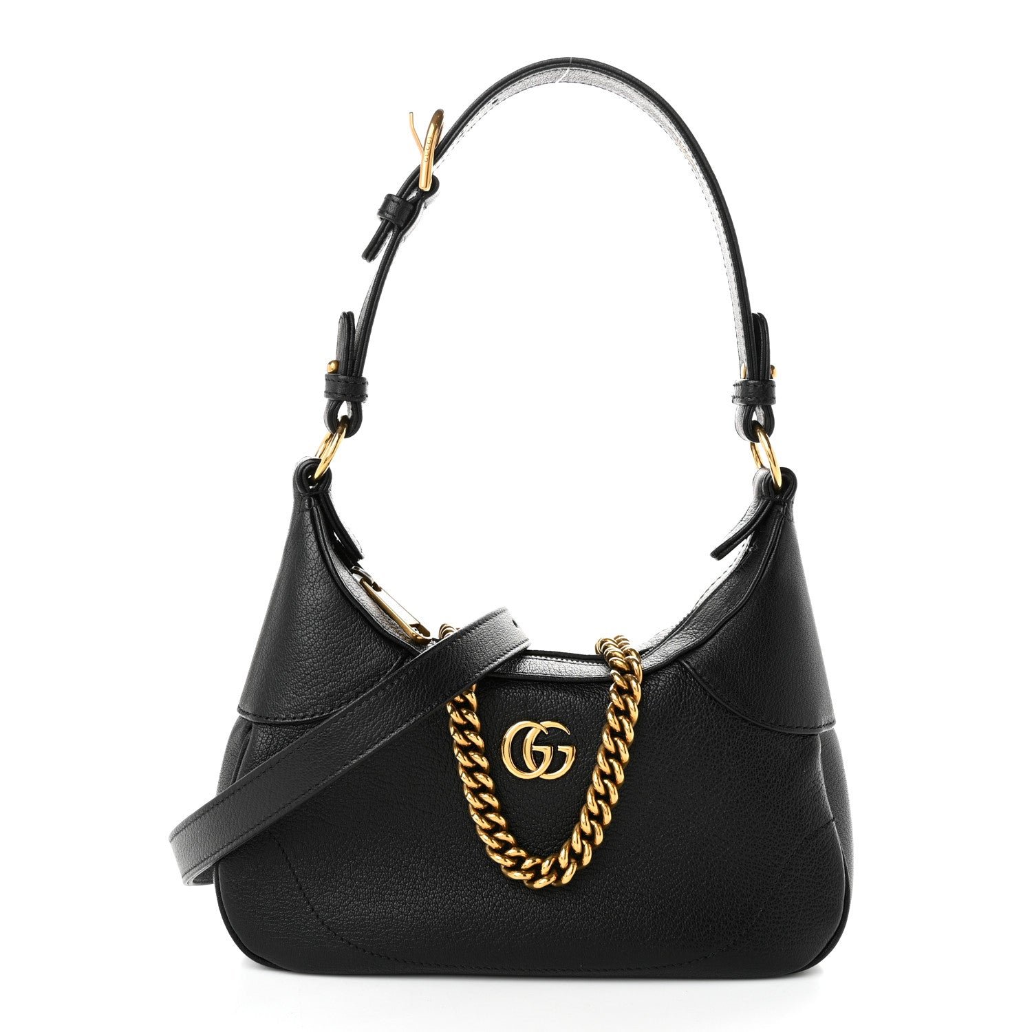 Gucci Goatskin Small Aphrodite Shoulder Bag Black