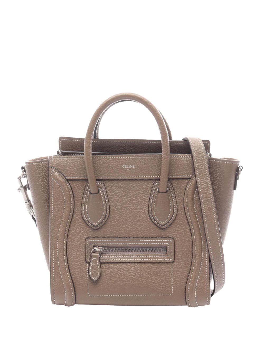Celine 2010-2026 Nano Leather Luggage Tote satchel