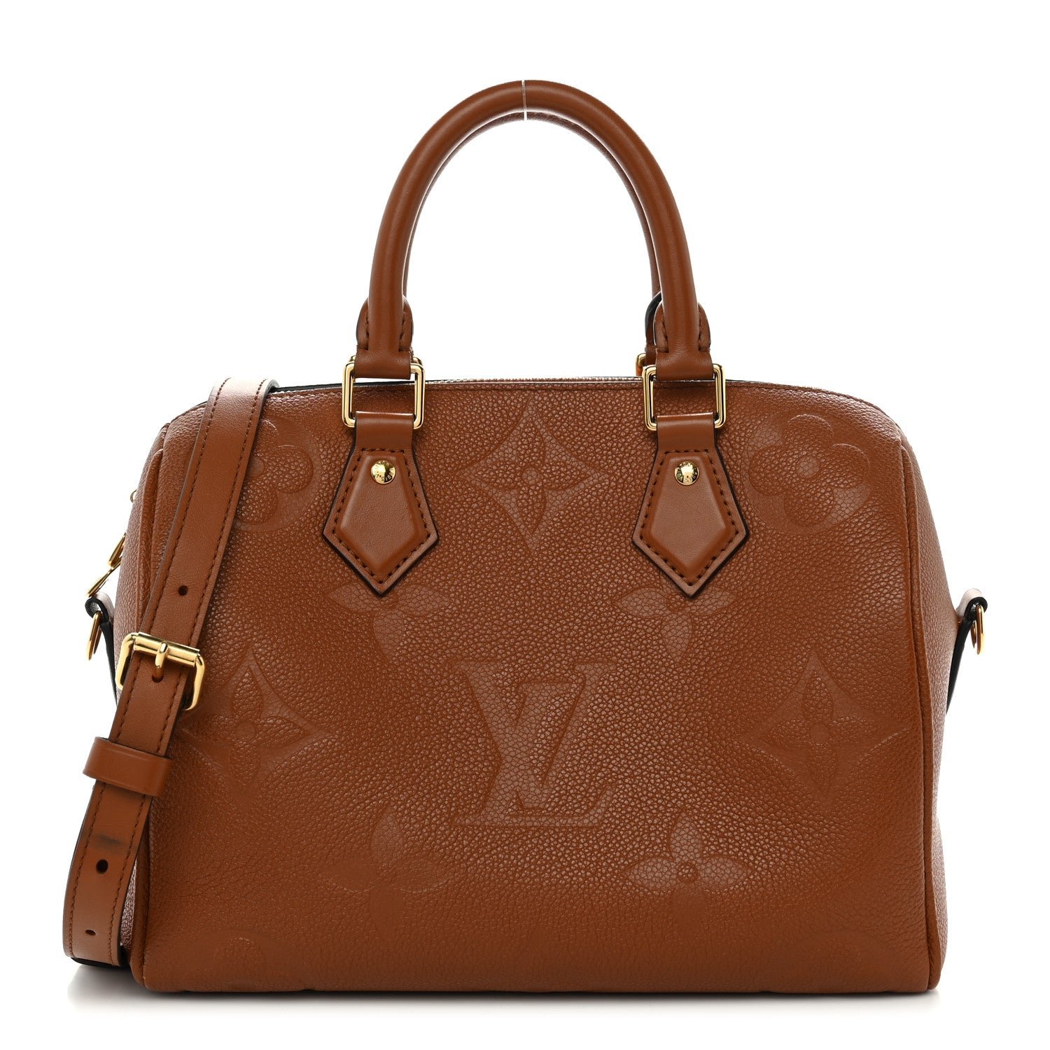 Louis Vuitton Empreinte Monogram Giant Speedy Bandouliere 25 Cognac