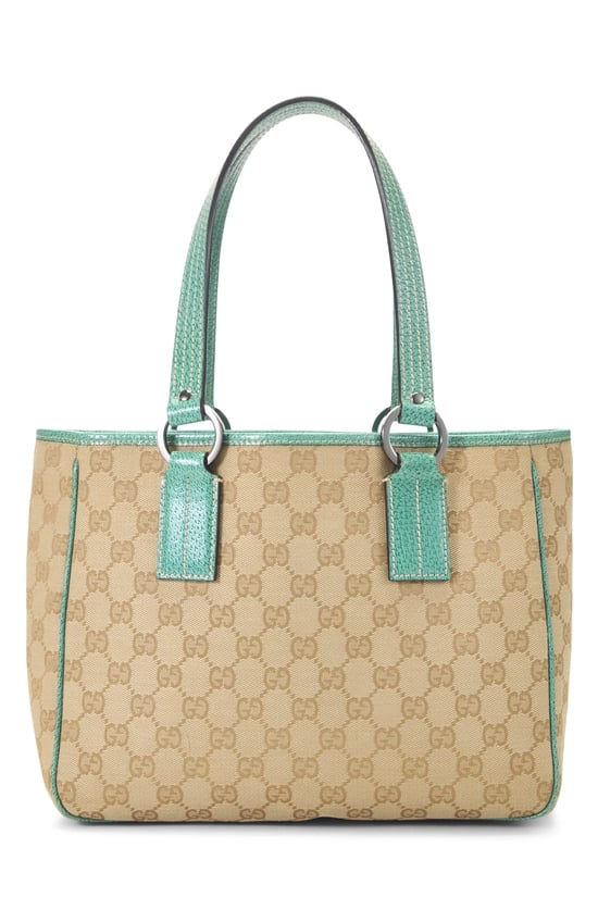Green Original GG Canvas Tote
