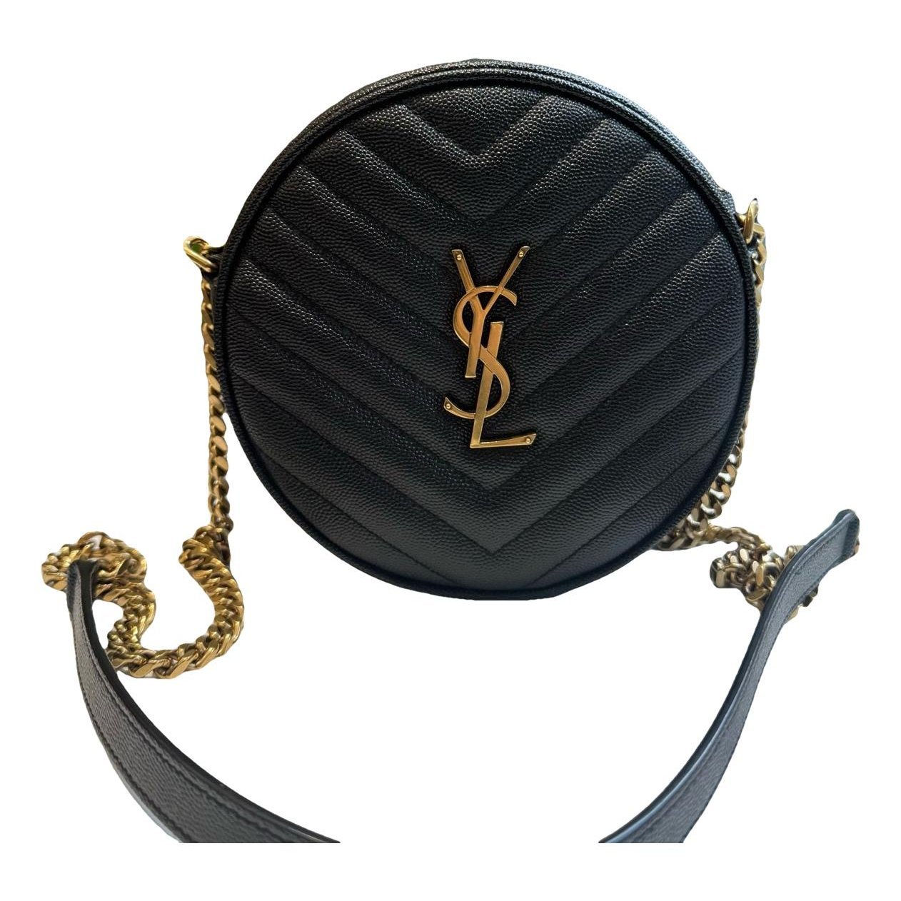 Vinyle leather handbag