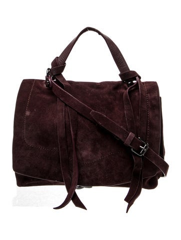 Suede Top Handle Bag