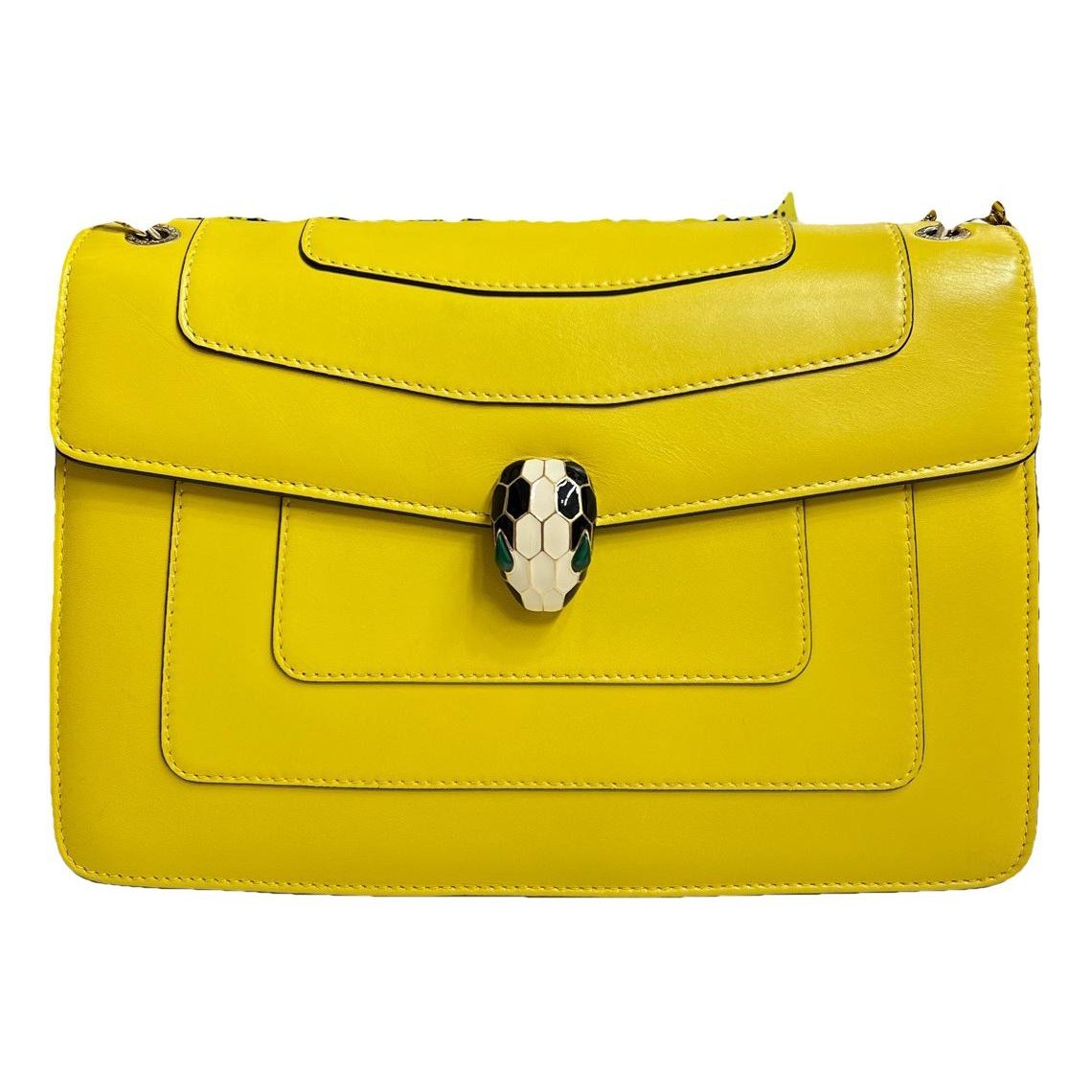 Serpenti leather handbag