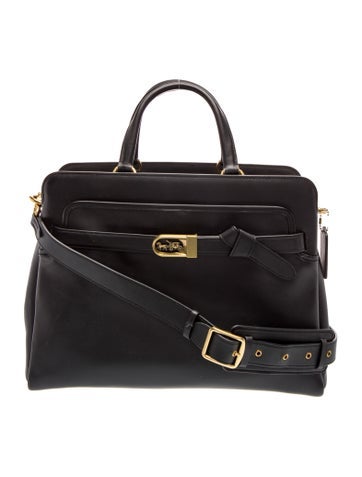 Coach Leather Top Handle Bag