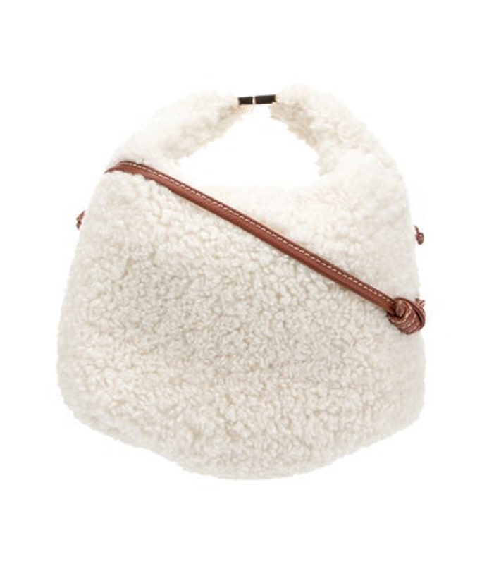 Polene Shearling Crossbody Bag