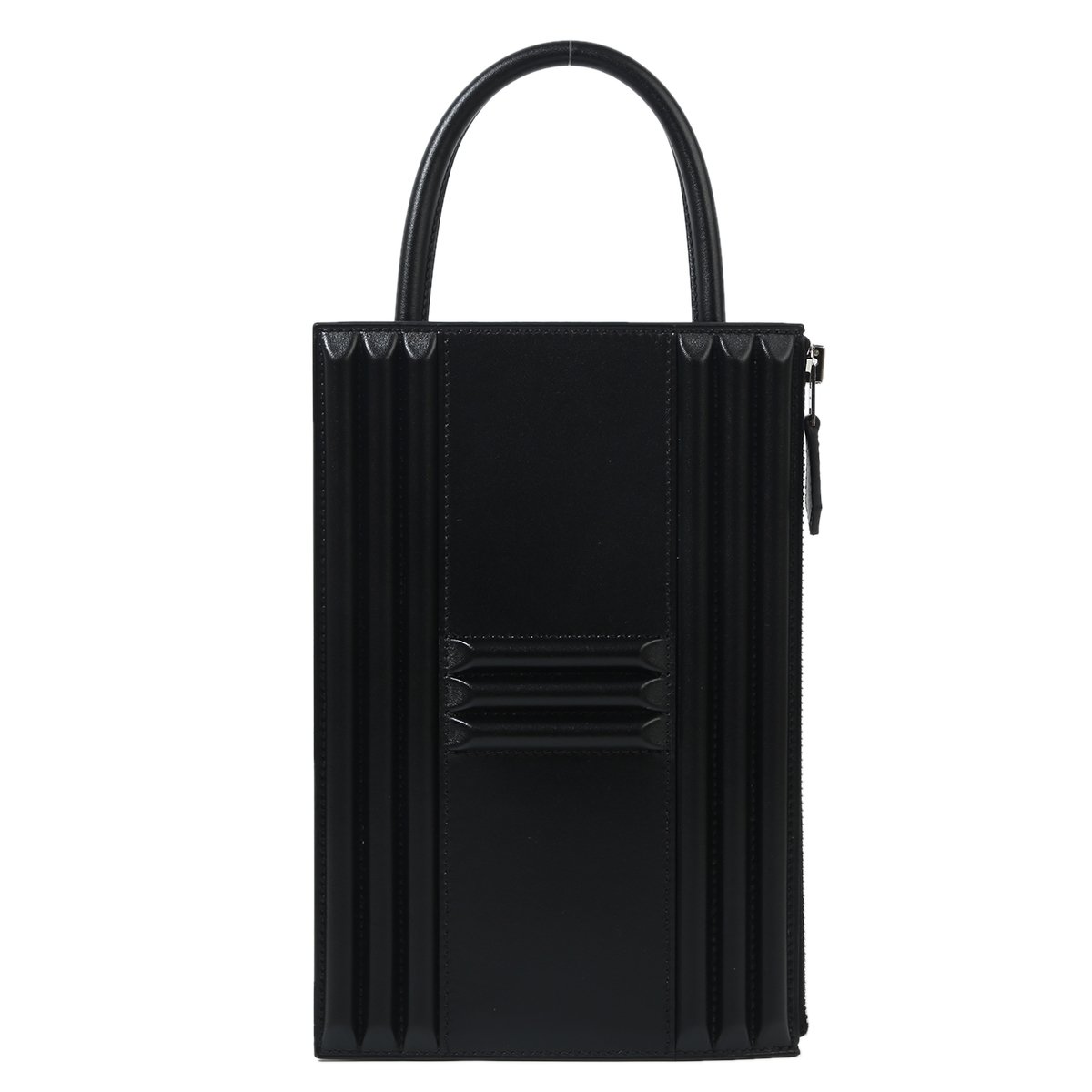 Unused ( Rank NS ) HERMÈS Cadenas Black (89) Tadelakt Palladium hardware U (2022)