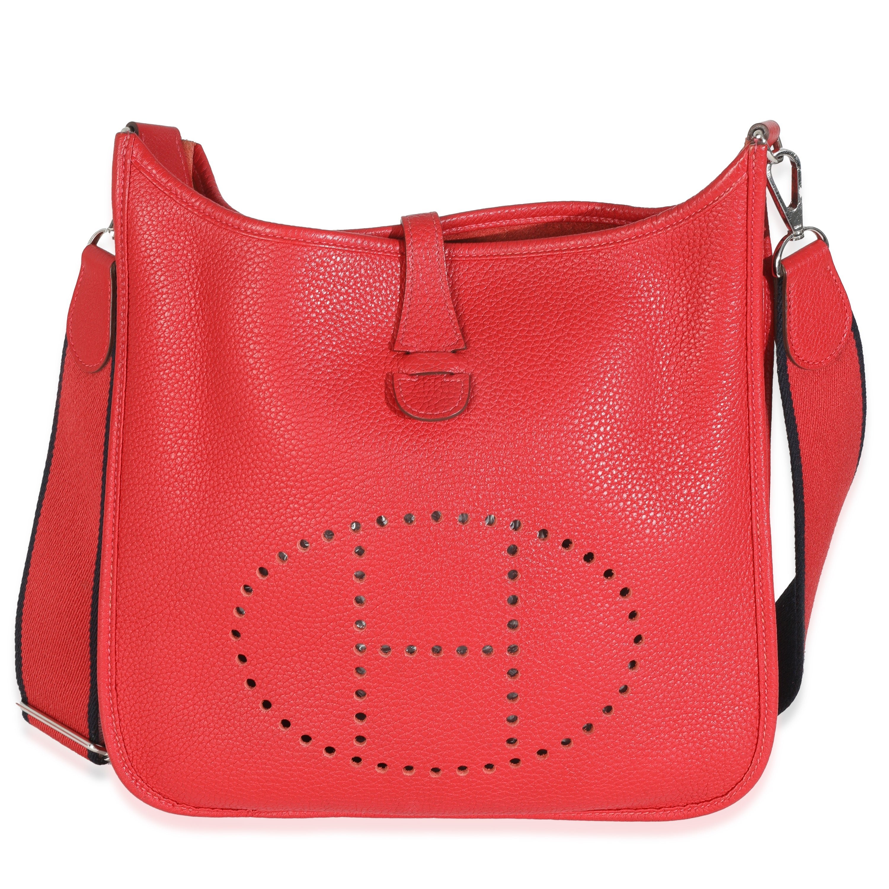 Hermes Rouge Casaque Clemence Evelyne PM PHW