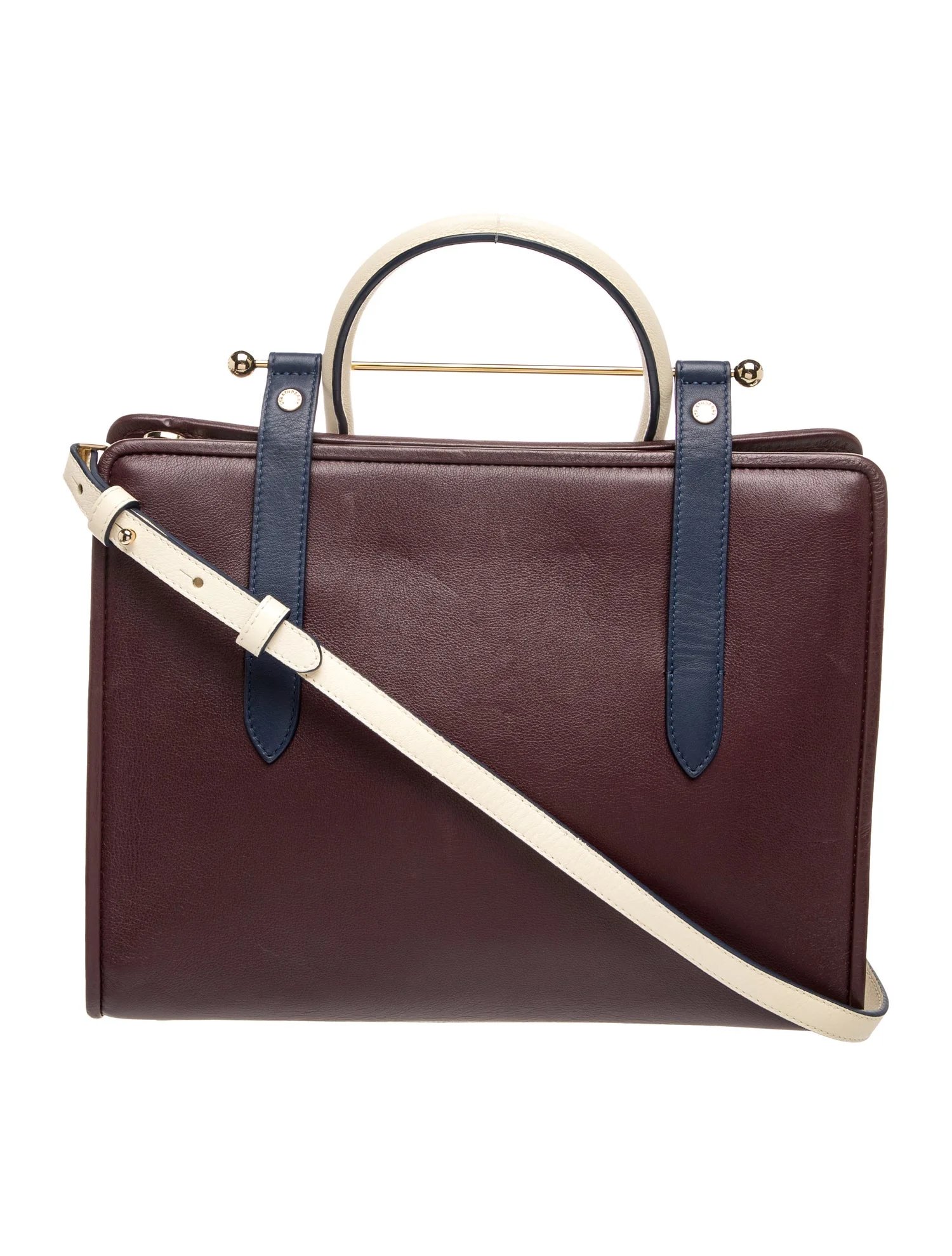 Strathberry Leather Top Handle Bag
