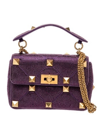 Crystal Garavani Roman Stud Small