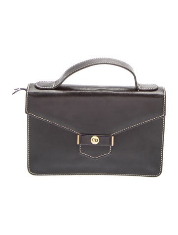 Leather Top Handle Bag Vintage