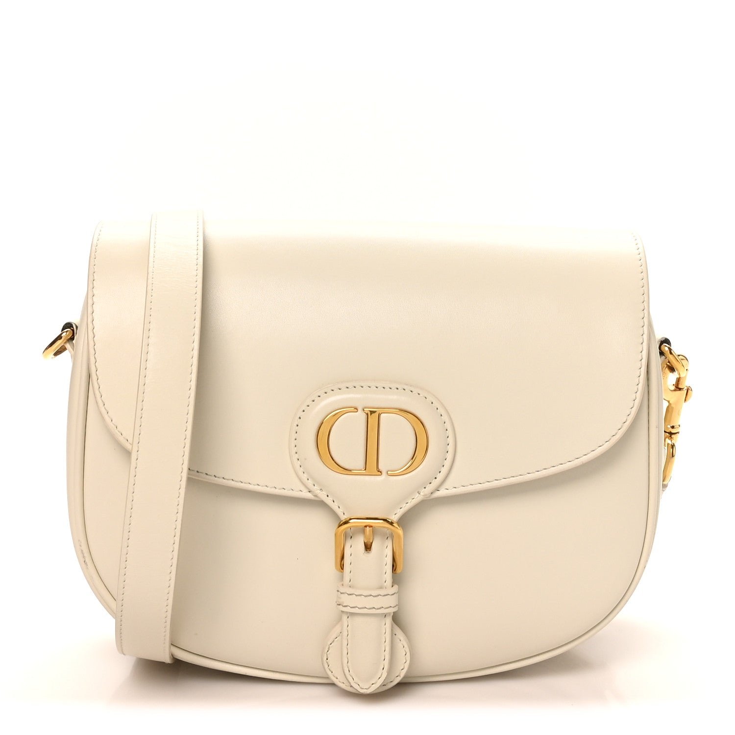 Christian Dior Box Calfskin Medium Bobby Flap Latte