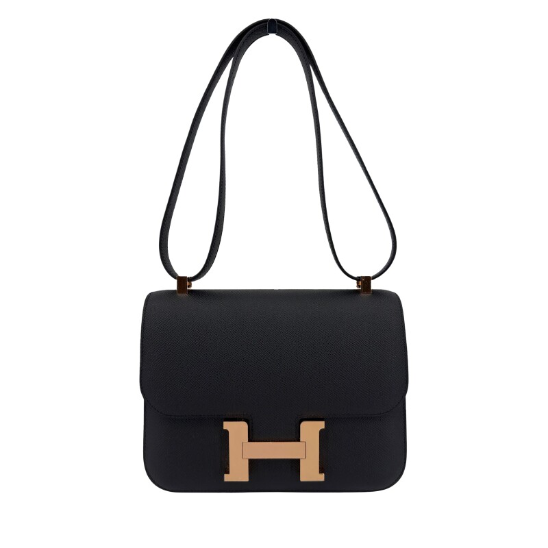 Hermes Black Epsom Constance 24 Gold Hardware, 2025
