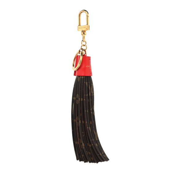 Louis Vuitton Monogram Tassel Bag Charm Red