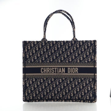 Oblique Jacquard Book Tote Large