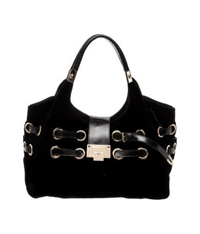 Jimmy Choo Choo Velvet Shoulder Bag